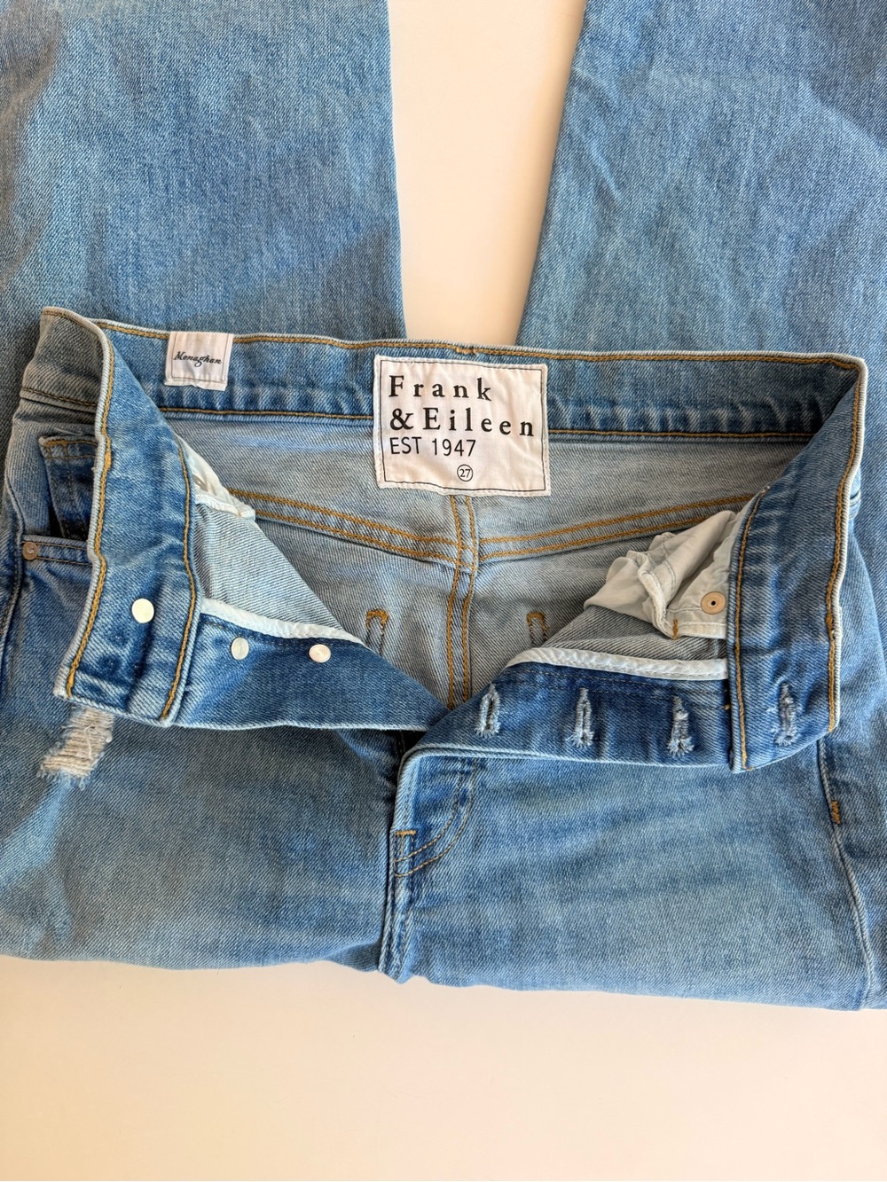 Frank & Eileen Light Blue Denim Button-Fly Jeans